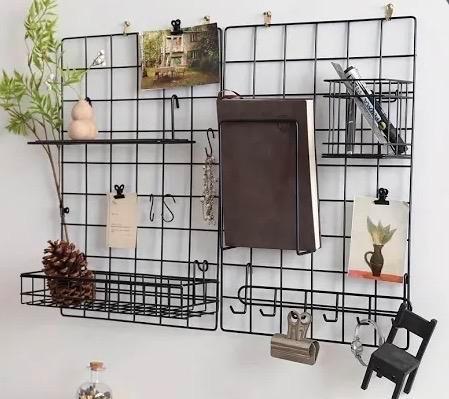 Wandrek Organizer Metaal - 4 Roosters, Huis en Inrichting, Woonaccessoires | Memoborden, Zo goed als nieuw, Overige typen, Ophalen of Verzenden