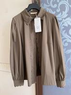 Triple Nine travelstof blouse met kant - Maat M - nieuw, Maat 38/40 (M), Bruin, Triple nine, Nieuw