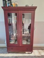 Mooie oude grenen servieskast, Huis en Inrichting, Kasten | Vitrinekasten, Ophalen, Gebruikt, 100 tot 150 cm, 150 tot 200 cm