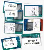 40 schutbladen van Crypto 1 en 2 zegels met veel Blauw Groen, Verzenden, Na 1940, Gestempeld