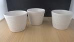 3 mooie witte overpotten, Ophalen of Verzenden, Overige typen