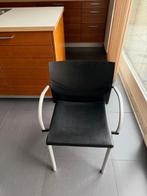 Eetkamertafel en 4 stoelen Leolux, Huis en Inrichting, Ophalen, Gebruikt, Zwart, Vier