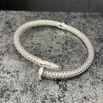 18k witgouden armband spijker model