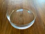 Grote ronde glazen schaal, doorsnee 29 en hoog 9 cm., Ophalen, Gebruikt