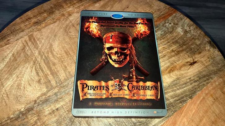 Pirates of the Caribbean Trilogy Steelbook Blu-ray, Cd's en Dvd's, Blu-ray, Zo goed als nieuw, Avontuur, Ophalen of Verzenden
