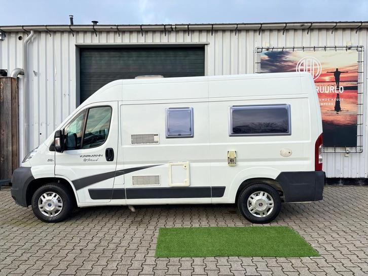 Karmann-Mobil 5,40 vastbed tiny house off grid distributie n, Caravans en Kamperen, Campers, Bedrijf, tot en met 3, Buscamper of Camperbus