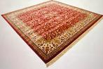Rugvista Kerman Diba - rood vloerkleed 300 x 300 cm, Ophalen, Vierkant, 200 cm of meer, Crème
