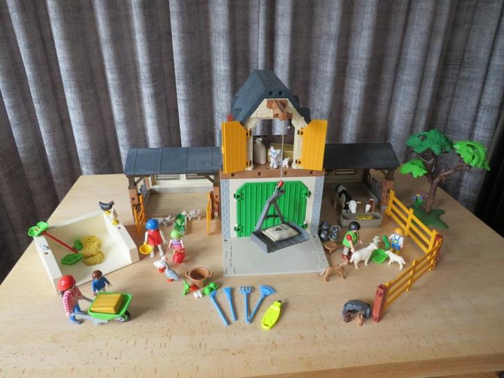 playmobil grote boerderij, met veel dieren en poppen, Kinderen en Baby's, Speelgoed | Playmobil, Zo goed als nieuw, Complete set