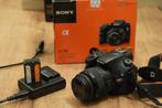 Sony A58 met 18-55mm, 35mm, 50mm en 10-20mm, 20 Megapixel, Spiegelreflex, Ophalen of Verzenden, Zo goed als nieuw