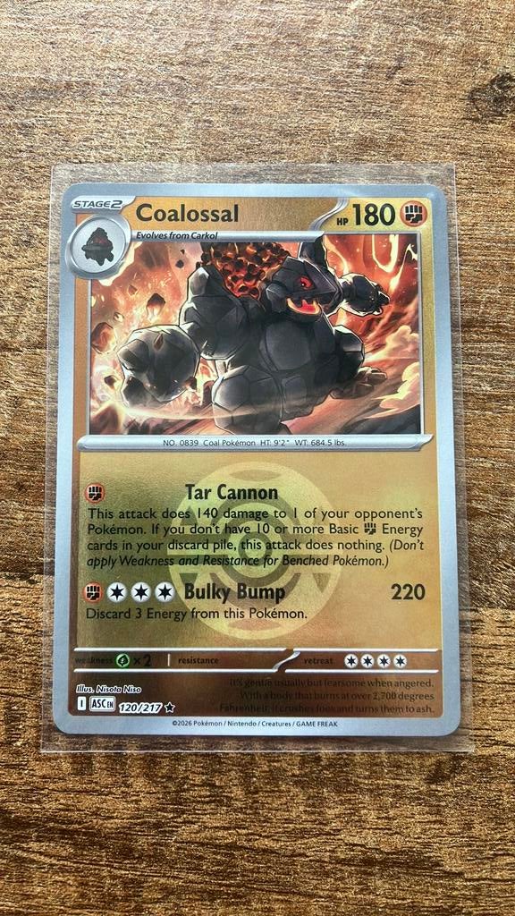 Coalossal 120/217 Reverse Holo Dusk Ball, Ophalen of Verzenden, Nieuw, Losse kaart