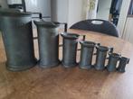 Tinnen maatkannen peltrato, Ophalen of Verzenden