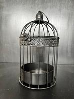 Zwart metalen vogelkooi ter decoratie, Ophalen of Verzenden, Zo goed als nieuw
