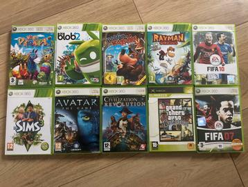 Diverse xbox360 games 10x beschikbaar voor biedingen