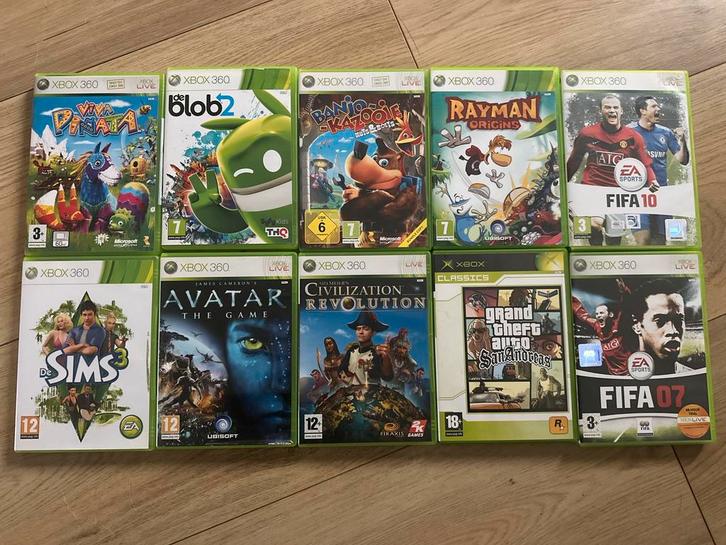 Diverse xbox360 games 10x, Spelcomputers en Games, Games | Xbox 360, Zo goed als nieuw, 1 speler, Vanaf 3 jaar, Ophalen of Verzenden