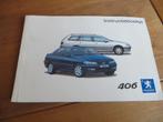 Instructieboek Peugeot 406, 406 V6 24V, 406 Break 2002 mooi, Ophalen of Verzenden