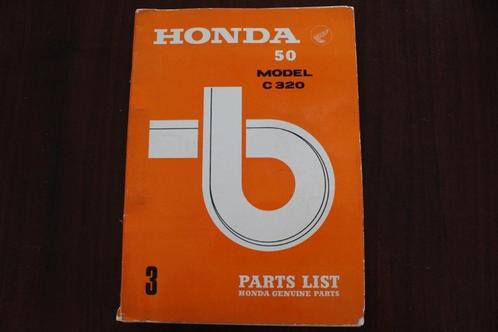 Honda 50 C320 1965 parts list C 320 onderdelen boek, Fietsen en Brommers, Handleidingen en Instructieboekjes, Gebruikt, Ophalen of Verzenden