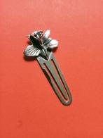 Mooie Kleine Zilveren Boekenlegger / Bladwijzer - Orchide, Verzenden, Zilver