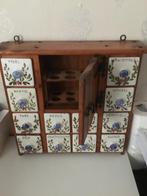 Vintage Kruidenkastje met Keramische Lades, Antiek en Kunst, Ophalen of Verzenden