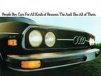 Folder Audi 100 LS (USA-uitgave - 1975), Verzenden, Gelezen, Audi