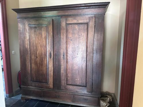 Oude kast met legplanken en lades, Antiek en Kunst, Antiek | Meubels | Kasten, Ophalen