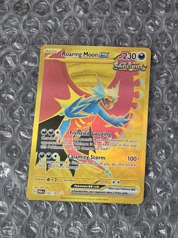Gold Roaring Moon ex 262/182 Paradox Rift Hyper Rare Scarlet beschikbaar voor biedingen