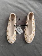 Zara ballerina’s met bloemetjes - maat 38 - nieuw, Zo goed als nieuw, Zara, Beige, Ballerina's
