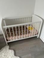 Wit ledikantje met nieuwe matras, Ophalen, Zo goed als nieuw, Ledikant