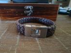 Heren armband, Ophalen of Verzenden, Zo goed als nieuw, Zilver, Staal