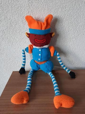Zwarte Piet Knuffel Lange Dunne Armen en Benen 35 cm. beschikbaar voor biedingen