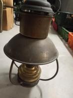 Oude Messing Olielamp, Antiek en Kunst, Ophalen of Verzenden