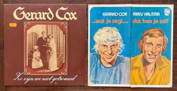 2x LP Gerard Cox - Wat Je Zegt + Zo Zijn We Niet Getrouwd beschikbaar voor biedingen
