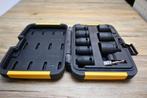 DeWalt Koffer met 9 slagmoersleutels Type nr DT7507, Auto diversen, Autogereedschap, Ophalen of Verzenden, Zo goed als nieuw