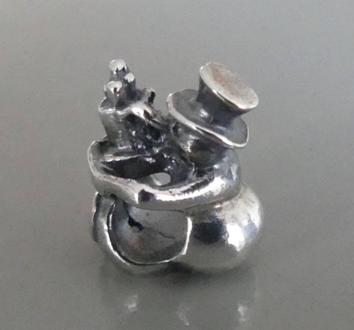 Trollbeads SNEEUWMAN VORST & LADY DOOI  **NIEUW**, Sieraden, Tassen en Uiterlijk, Bedels, Nieuw, Trollbeads, Zilver, 1 bedel, Verzenden