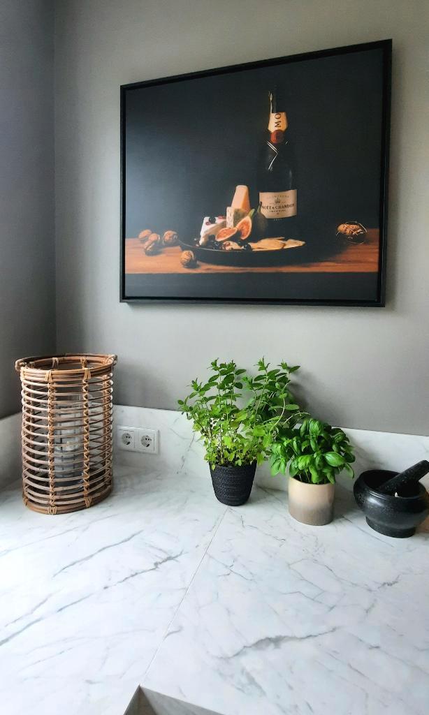 Canvas, Huis en Inrichting, Woonaccessoires | Schilderijen, Tekeningen en Foto's, Zo goed als nieuw, Schilderij, 50 tot 75 cm