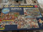 Jan van Haasteren 3x1000 stukjes - Incl. Posters!, Hobby en Vrije tijd, Ophalen of Verzenden, 500 t/m 1500 stukjes, Zo goed als nieuw
