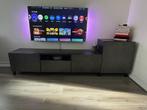 Tv meubel donkergrijs (besta ikea) izgs, Ophalen of Verzenden, Zo goed als nieuw, 25 tot 50 cm, Minder dan 100 cm