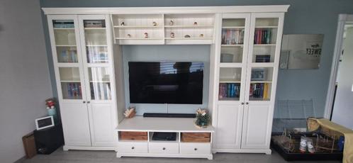 Ikea kastenwand wit, Huis en Inrichting, Kasten | Wandmeubels, Gebruikt, 200 cm of meer, 300 cm of meer, 25 tot 50 cm, Met lade(s)