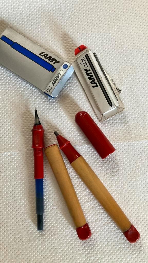 Lamy vulpen en potlood gebruikt incl vullingen, Antiek en Kunst, Curiosa en Brocante, Verzenden