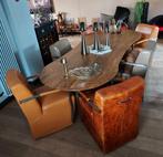 Grote mooie mango houten tafel!, Huis en Inrichting, Complete inboedels, Ophalen