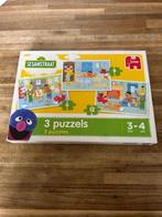 Sesamstraat een dag met Bert en Ernie 6-9-12 stukjes puzzel, Kinderen en Baby's, Speelgoed | Kinderpuzzels, Ophalen of Verzenden