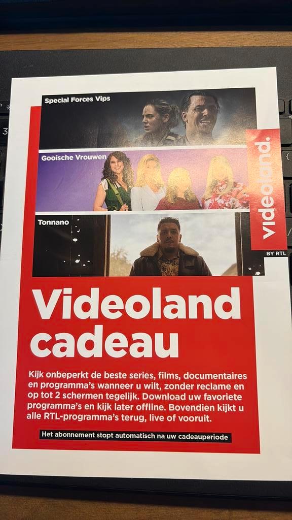 Videoland abonnement 6 maanden, Tickets en Kaartjes, Kortingen en Cadeaubonnen, Eén persoon, Overige typen, Cadeaubon