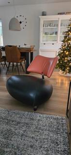 Leolux Pallone leren design fauteuil (i.z.g.s.), Huis en Inrichting, Ophalen, Gebruikt, 75 tot 100 cm, Metaal