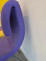 4x design stoel / wachtkamerstoel gevouwen rugleuning, Huis en Inrichting, Stoelen, Postbus, Ophalen of Verzenden, Metaal, Vier