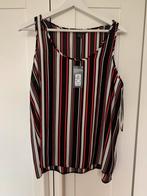 Nieuwe top met strepen, zonder mouwen  - Maat XL, Zwart, Maat 46/48 (XL) of groter, Nieuw, Ophalen of Verzenden