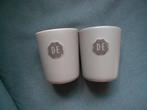 2 bruine D.E bekers zonder oor, Huis en Inrichting, Keuken | Servies, Ophalen, Gebruikt, Overige typen, Overige stijlen