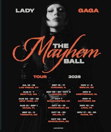 Lady gaga AMS, Golden circle L RUILEN beschikbaar voor biedingen