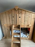 Boomhutbed Zomerzoen incl 2 steigerhouten kledingkasten, Kinderen en Baby's, Kinderkamer | Stapelbedden en Hoogslapers, Ophalen