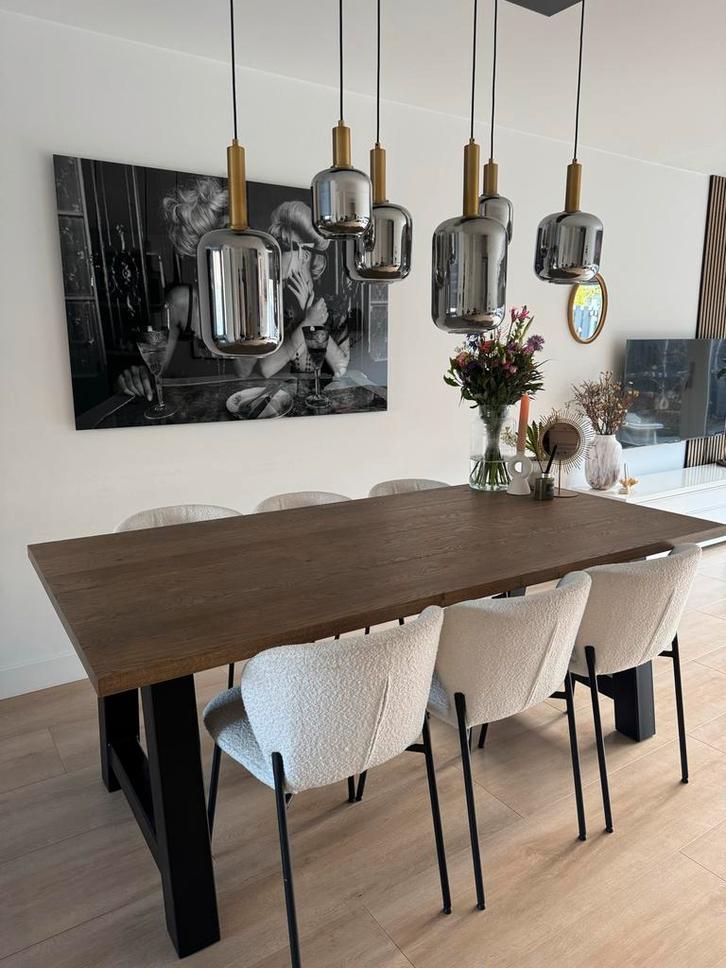 Eiken eettafel 100x200 cm, Huis en Inrichting, Tafels | Eettafels, Gebruikt, 50 tot 100 cm, 150 tot 200 cm, Rechthoekig, Eikenhout