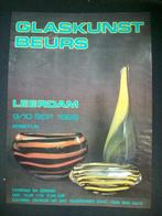 Poster glaskunstbeurs, leerdam 1989 41 x 30 cm 102-7574, Ophalen of Verzenden, Gebruikt, A1 t/m A3, Rechthoekig Staand