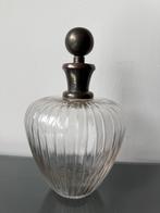 Prachtige Art Deco karaf kristal geslepen verzilverde dop, Antiek en Kunst, Antiek | Glas en Kristal, Ophalen of Verzenden